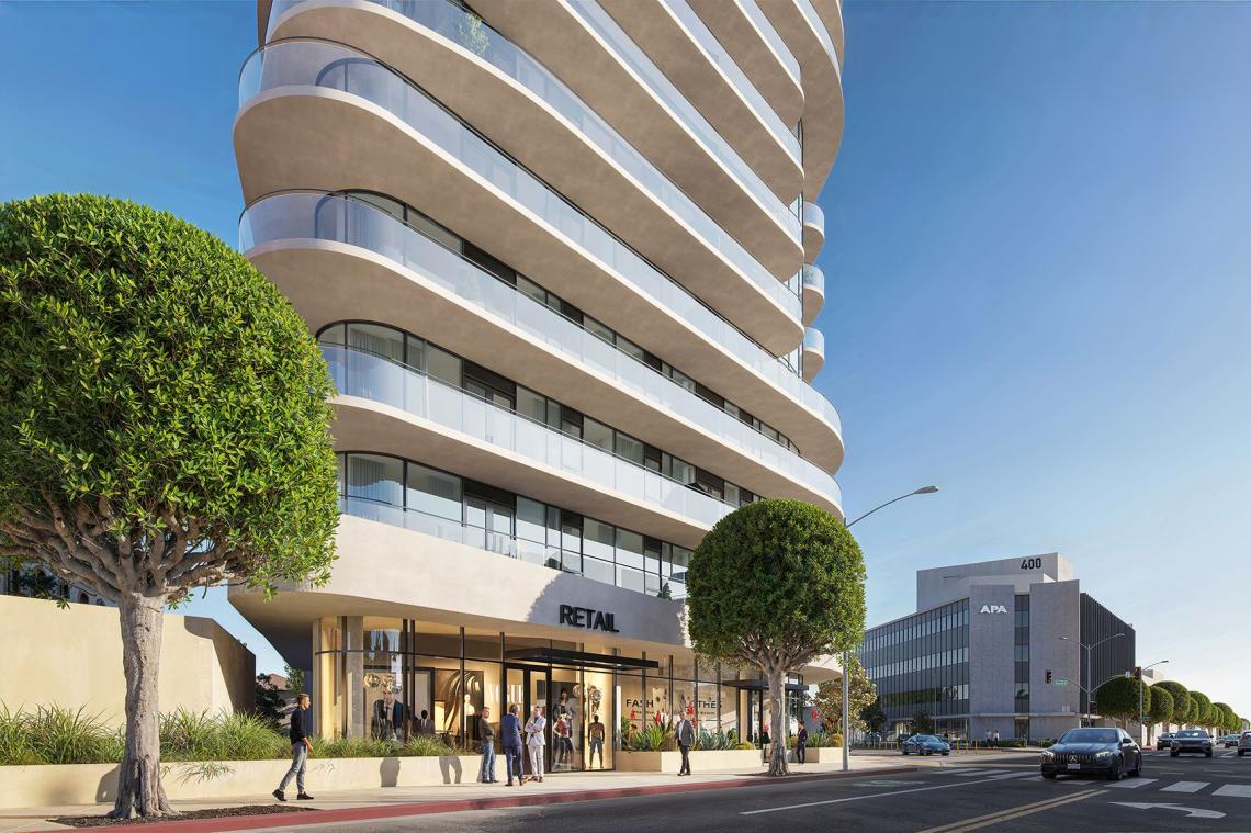 First look at 13-story development pitched for 9441 Olympic